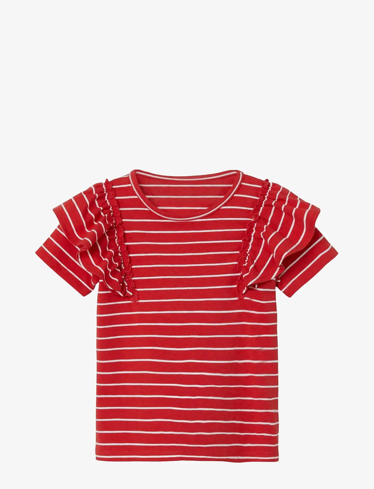 name it - NMFLIANA SS TOP - herbstliche kleidung - salsa - 0