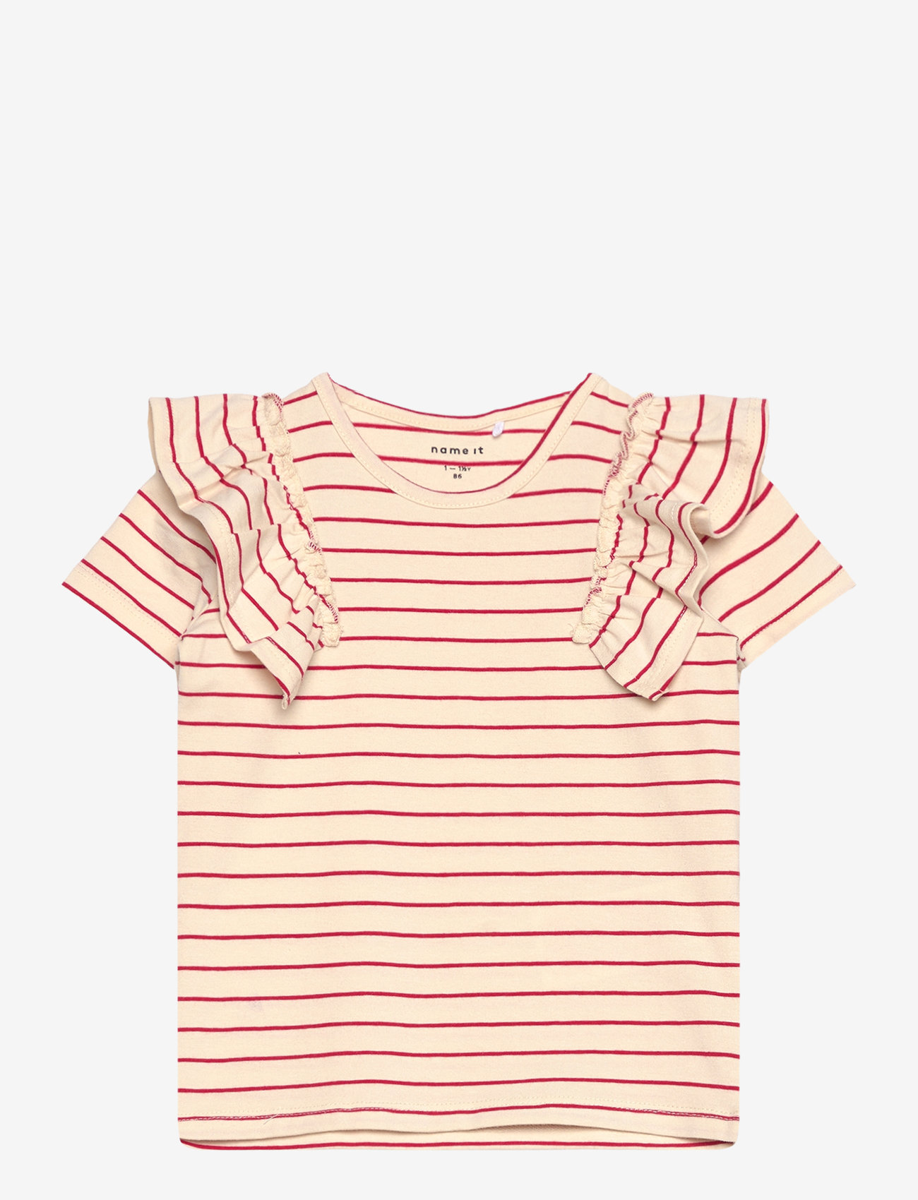 name it - NMFLIANA SS TOP - höstkläder - white swan - 0