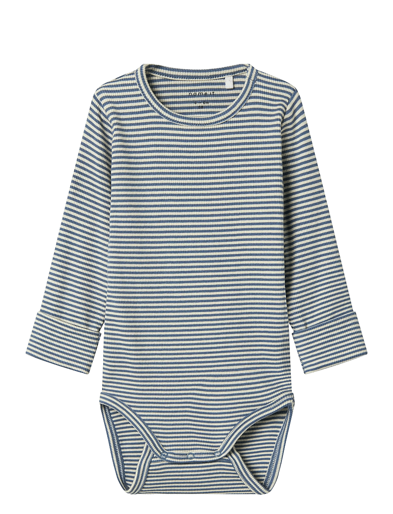 name it - NBNBERRO R LS BODY - langærmede bodyer - china blue - 0