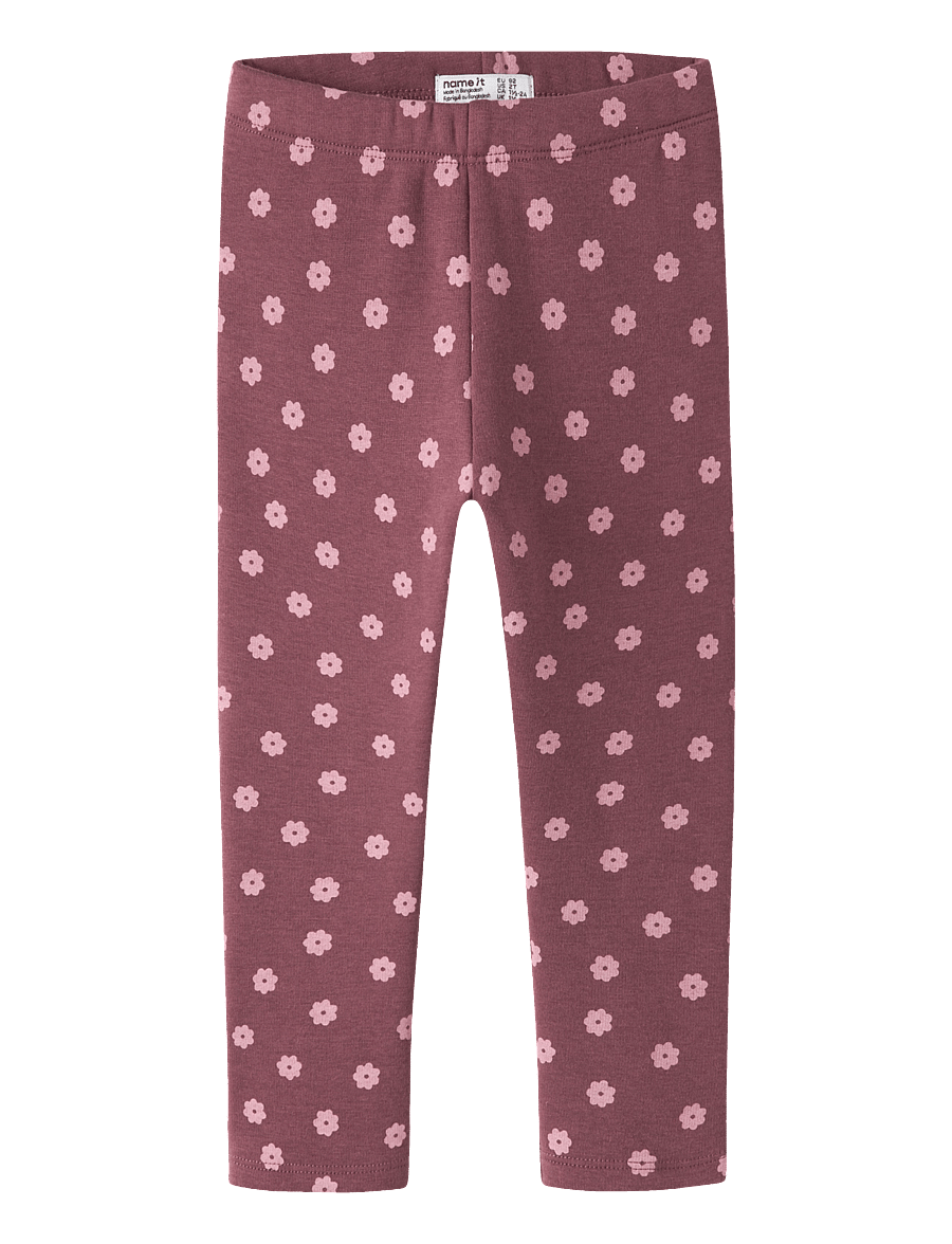 name it - NMFDAVINA SWEAT FLEECE LEGGING BRU NOOS - leggings - wild ginger - 0