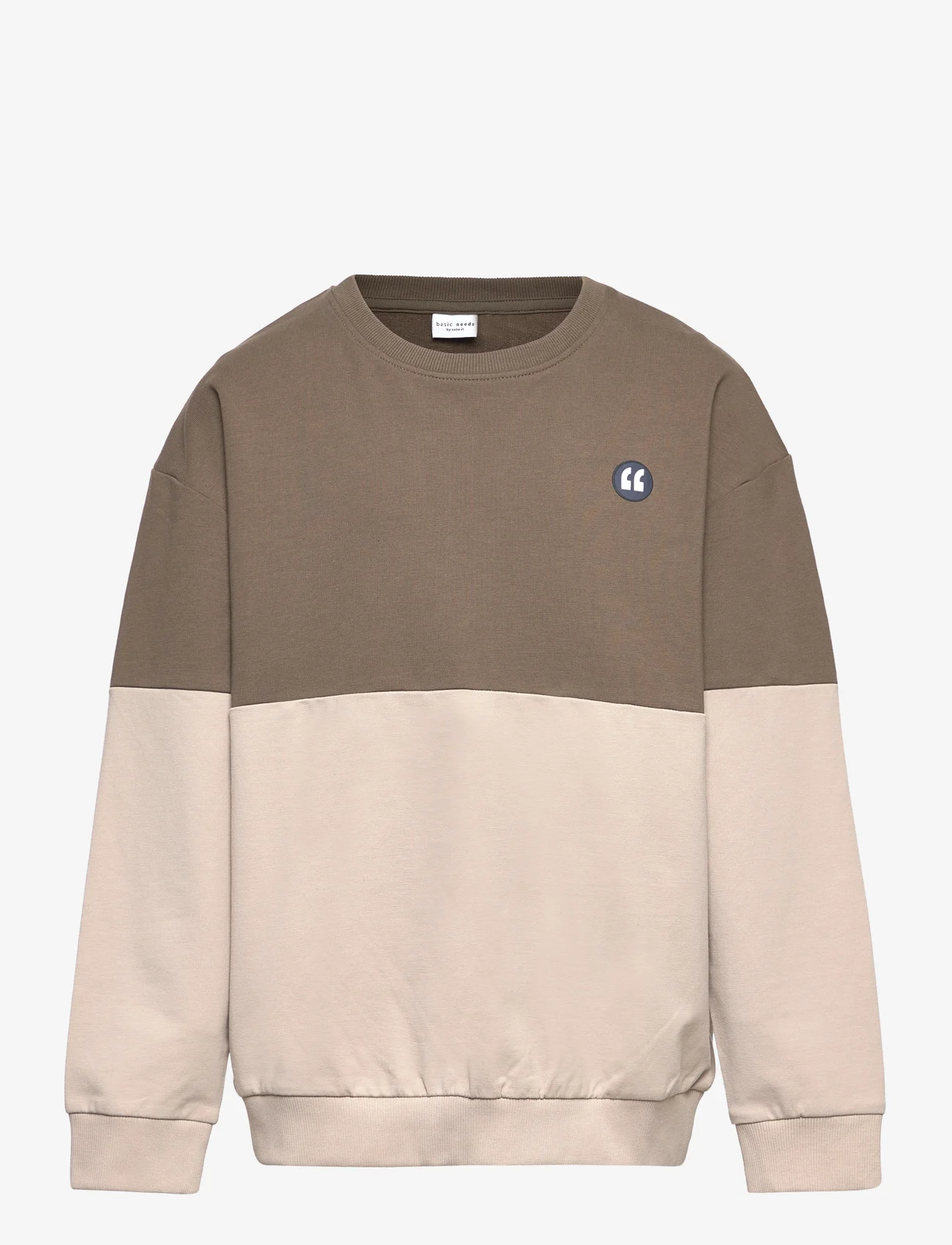 name it - NKMVARONNY LS BOXY SWEAT UNB - sweatshirts - pure cashmere - 0