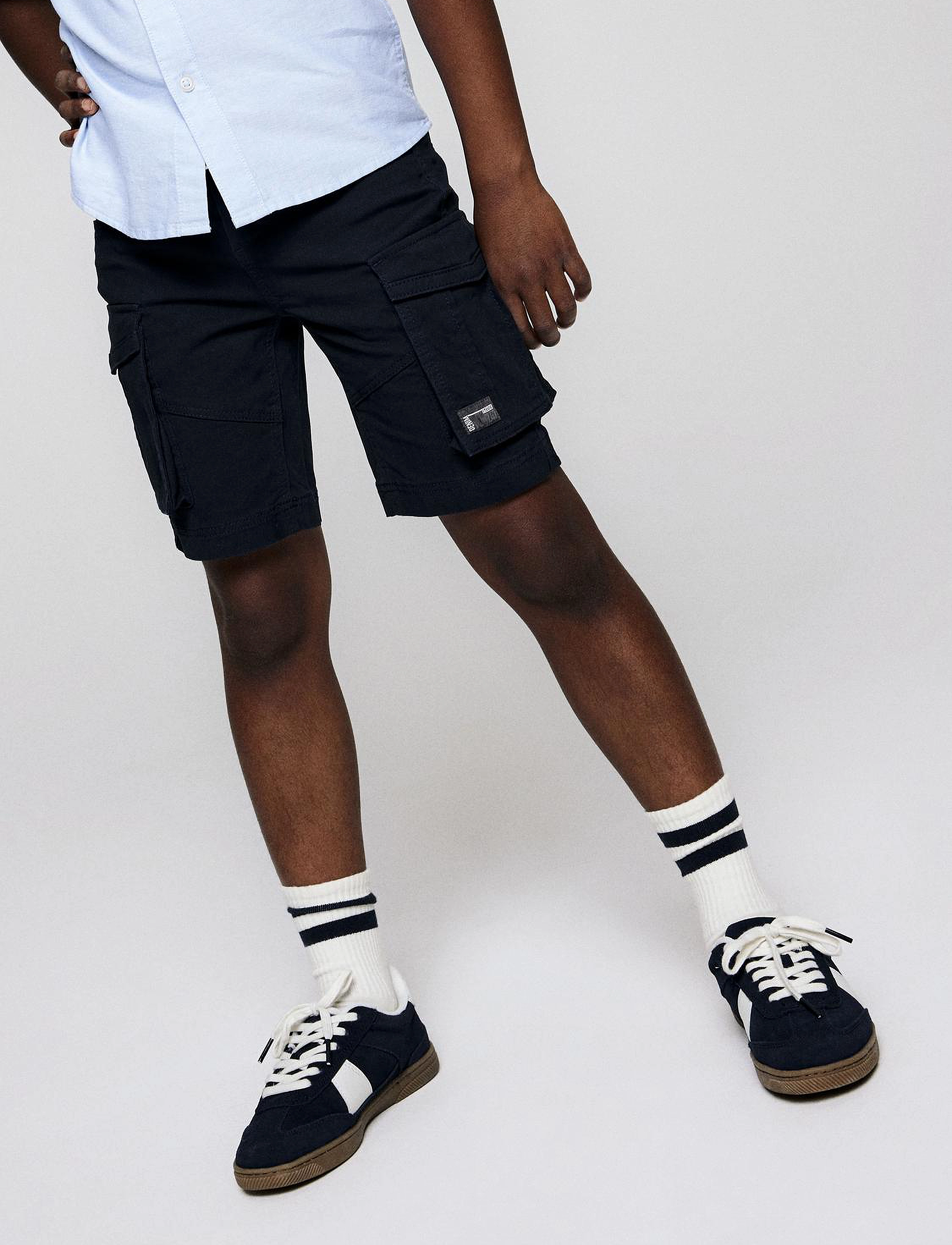 name it - NKMSILAS CHINO TWI L SHORTS 3333-NT NOOS - dark sapphire - 5
