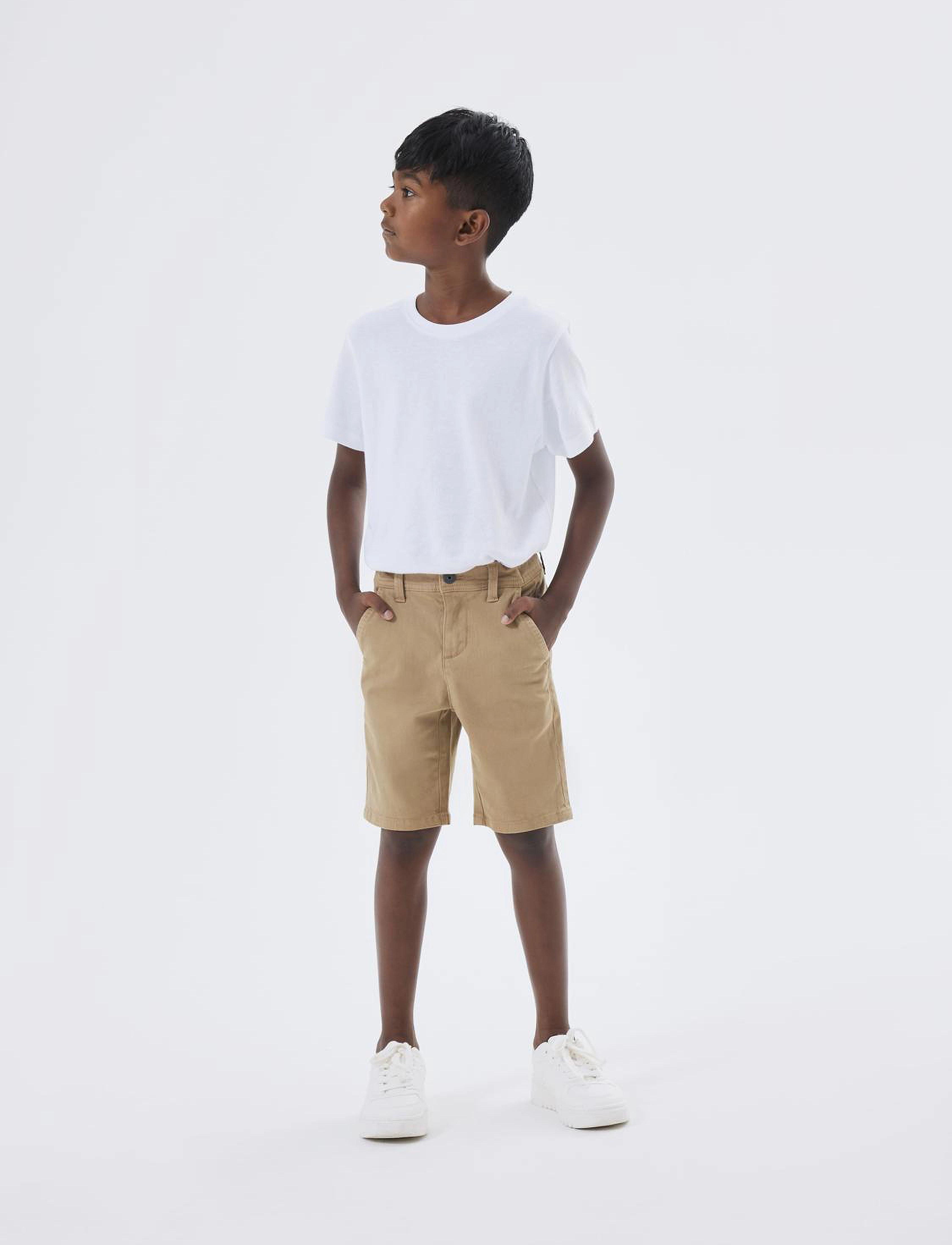 name it - NKMSILAS CHINO TWI L SHORTS 3333-NT NOOS - kelp - 4