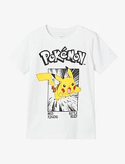 name it - NKMNOISI POKEMON SS TOP NOOS BFU - short-sleeved t-shirts - bright white - 0