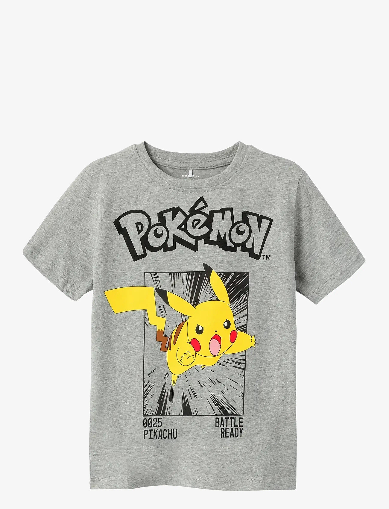 name it - NKMNOISI POKEMON SS TOP NOOS BFU - kurzärmelige - grey melange - 0