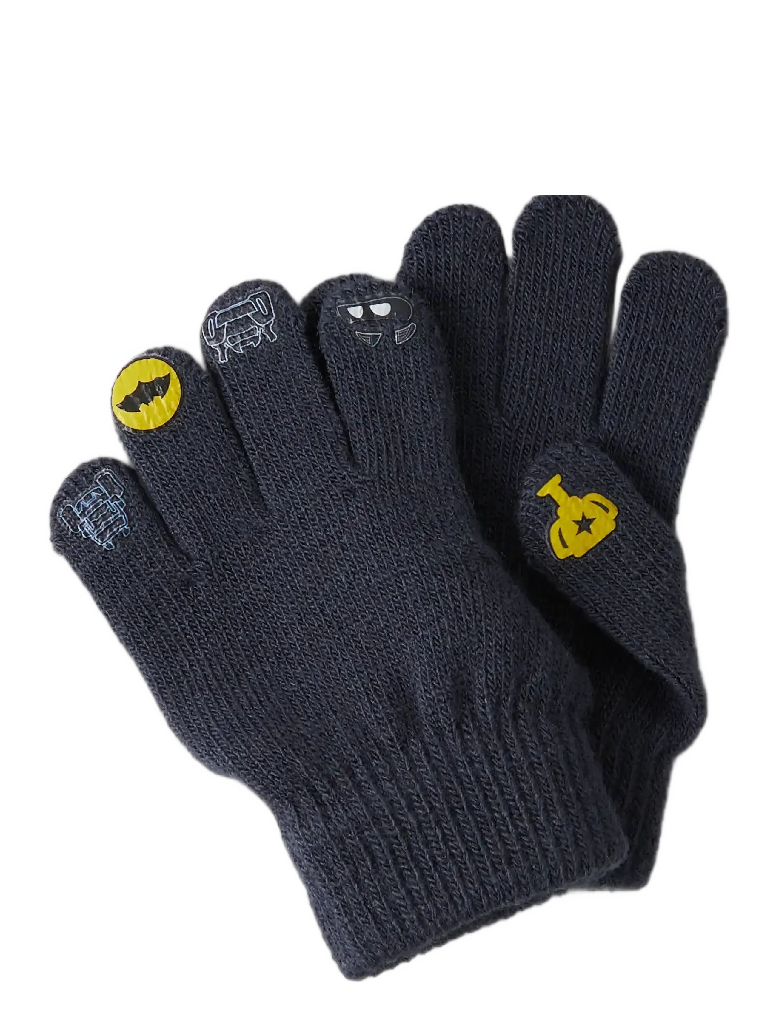 name it - NMMJOVIT BATWHEELS KNIT GLOVES WAB - india ink - 2