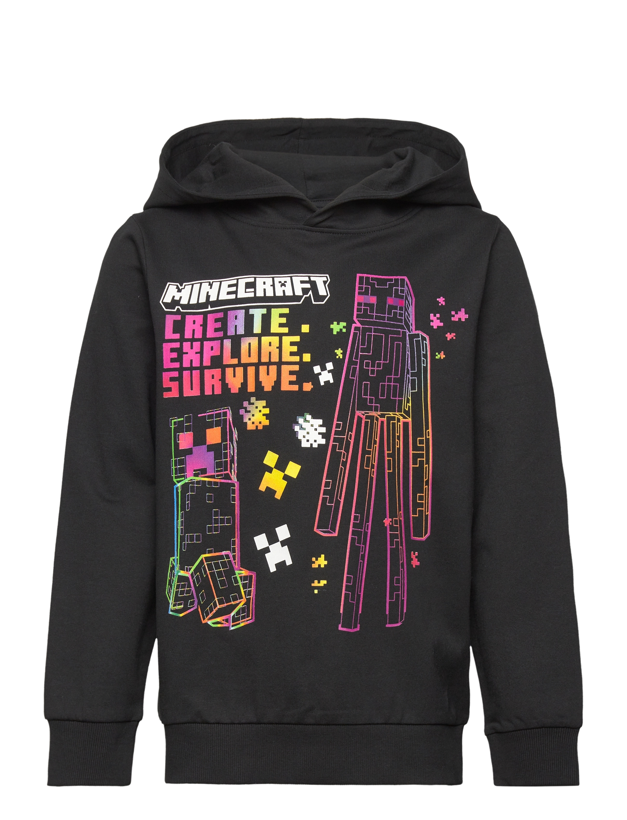 name it NKMJIZ MINECRAFT SWEWH BOX UNB LNOOS BFU - Kapuzenpullover - BLACK / black