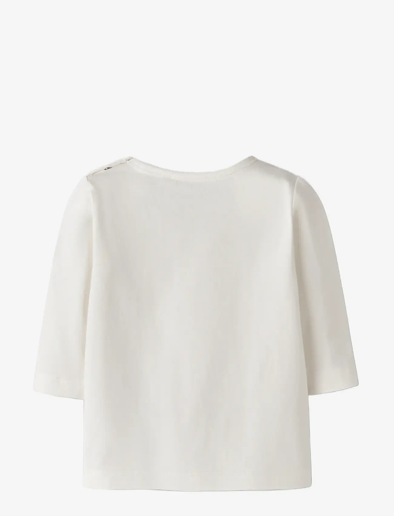 name it - NBFVUBIE LS TOP BOX - langærmede t-shirts - cloud dancer - 1