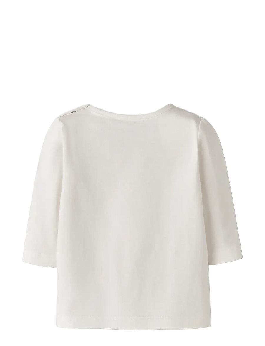 name it - NBFVUBIE LS TOP BOX - langerma bolir - cloud dancer - 1