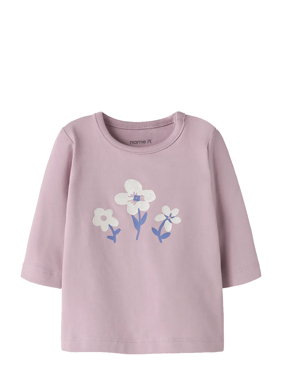 name it - NBFVUBIE LS TOP BOX - pitkähihaiset t-paidat - dawn pink - 0