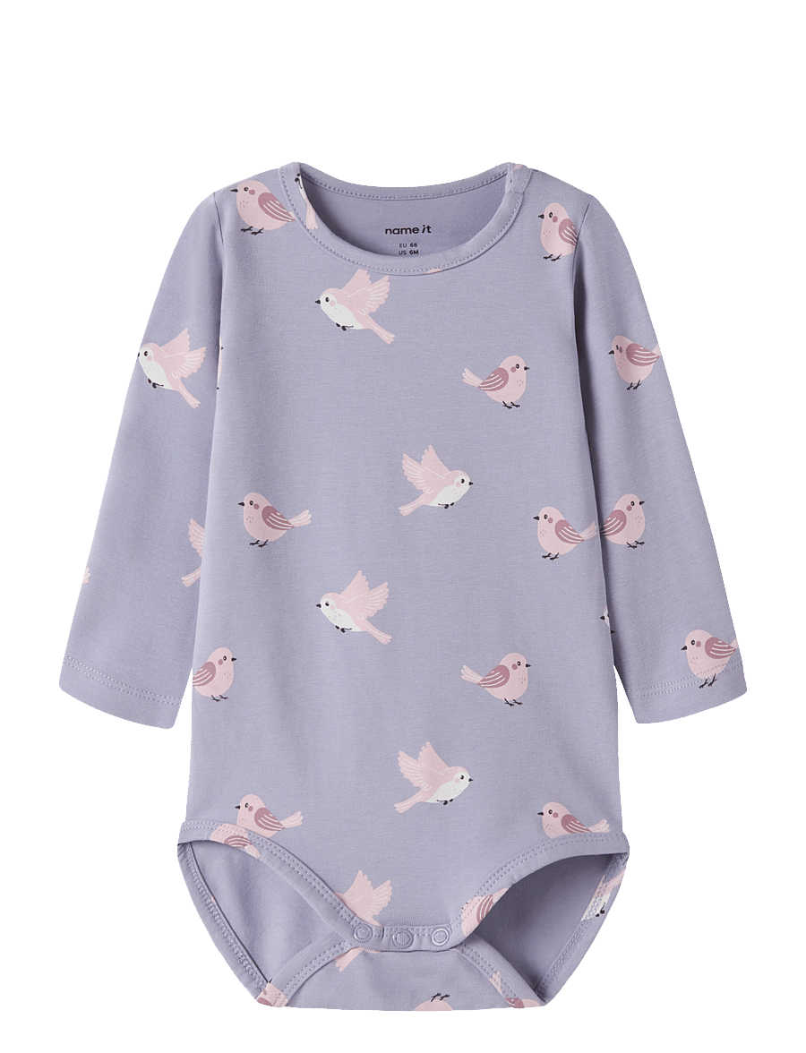 name it - NBFVANDORA LS BODY BOX - långärmade bodies - heirloom lilac - 0