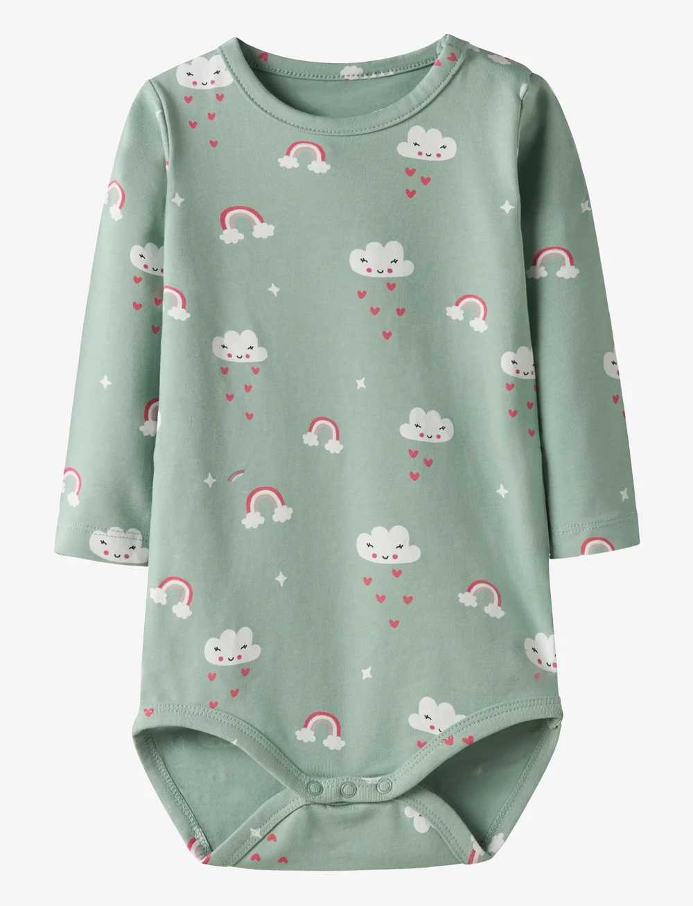 name it - NBFVANDORA LS BODY BOX - långärmade bodies - jadeite - 0