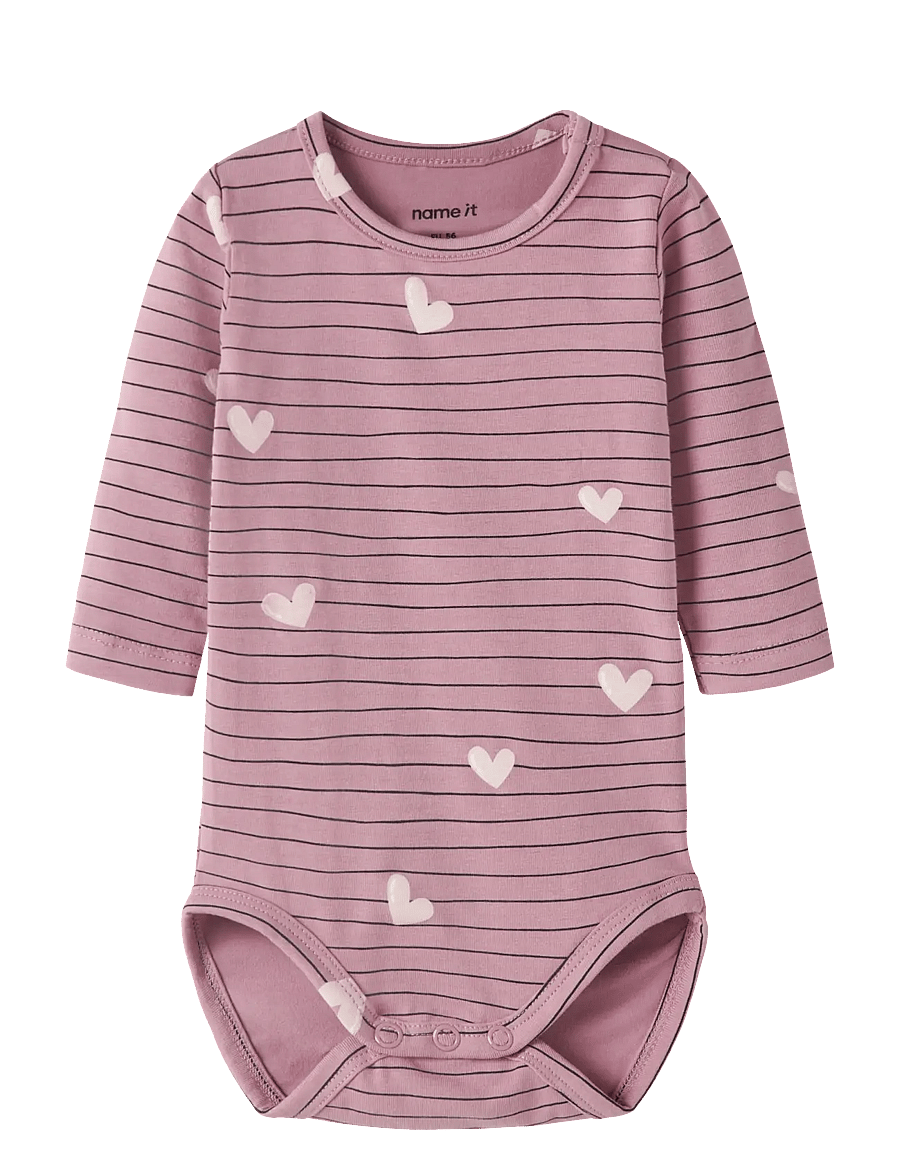 name it - NBFVANDORA LS BODY BOX - långärmade bodies - lilas - 0