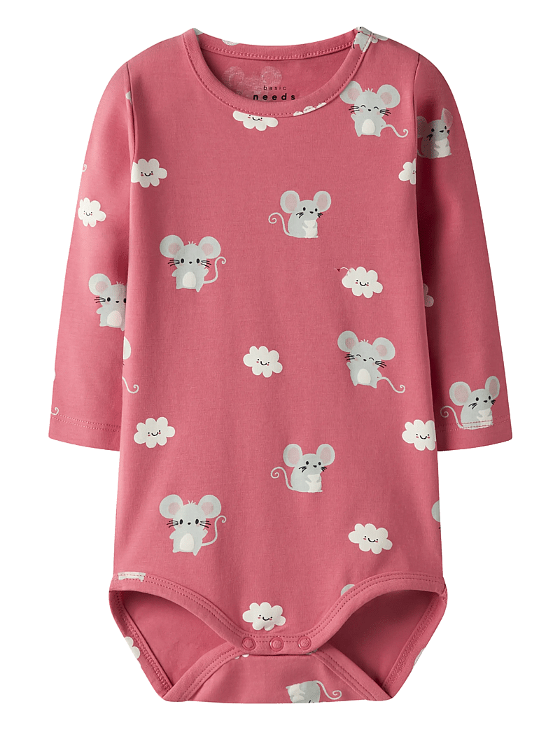 name it - NBFVANDORA LS BODY BOX - langærmede bodyer - rapture rose - 0