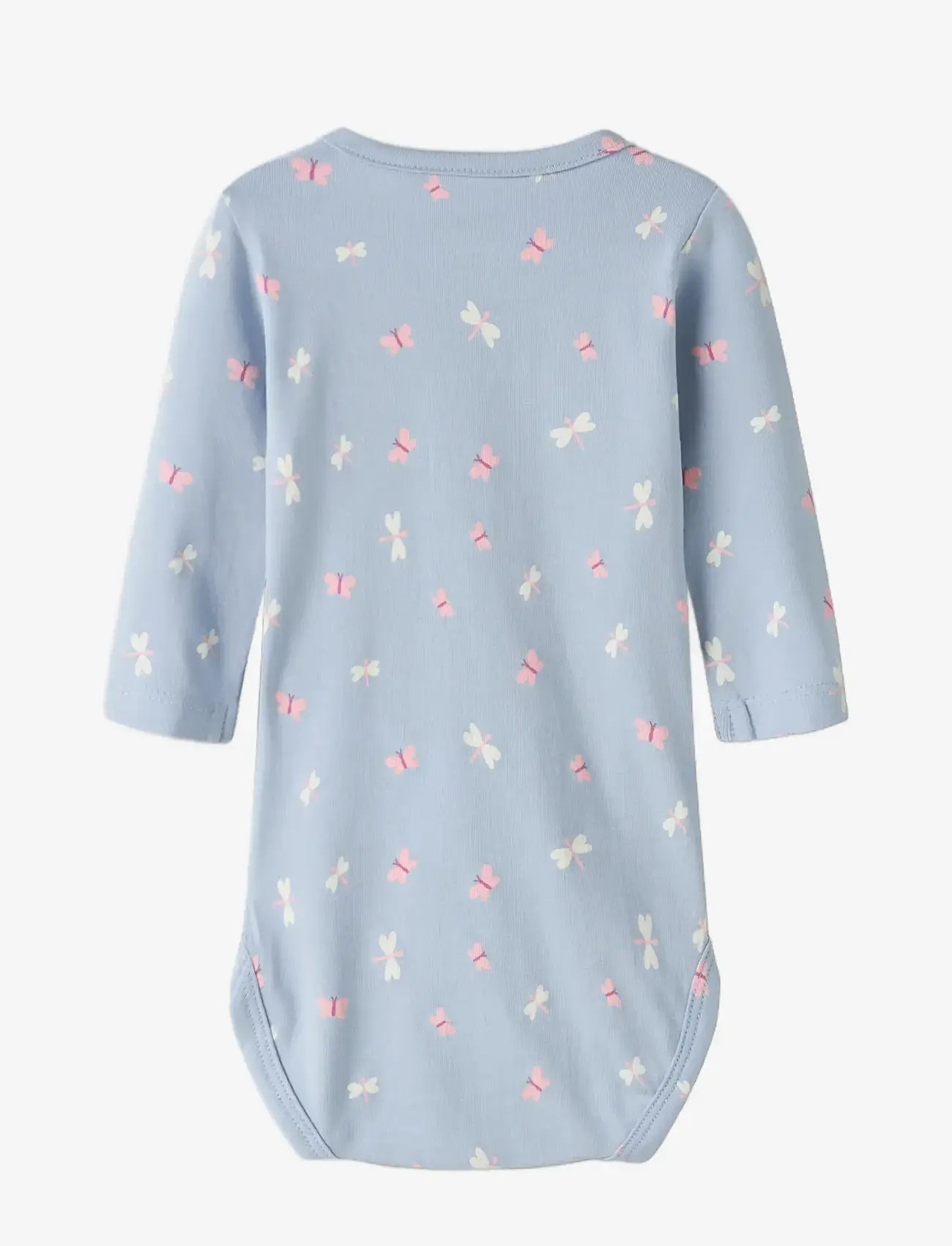 name it - NBFVANDORA LS BODY BOX - langærmede bodyer - subdued blue - 1