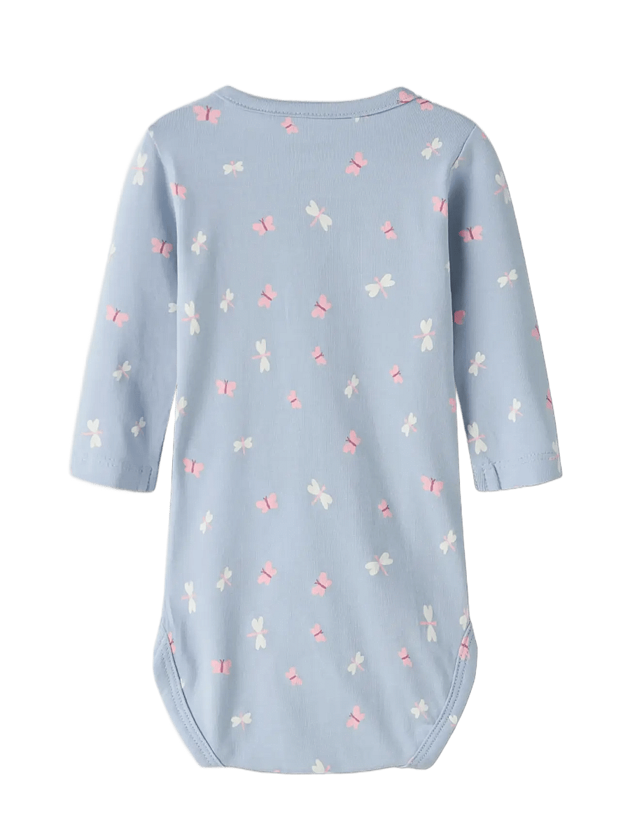 name it - NBFVANDORA LS BODY BOX - langärmelige bodys - subdued blue - 1