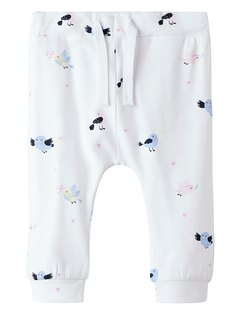 name it - NBFVANDORA PANT BOX - jogginghosen - bright white - 0