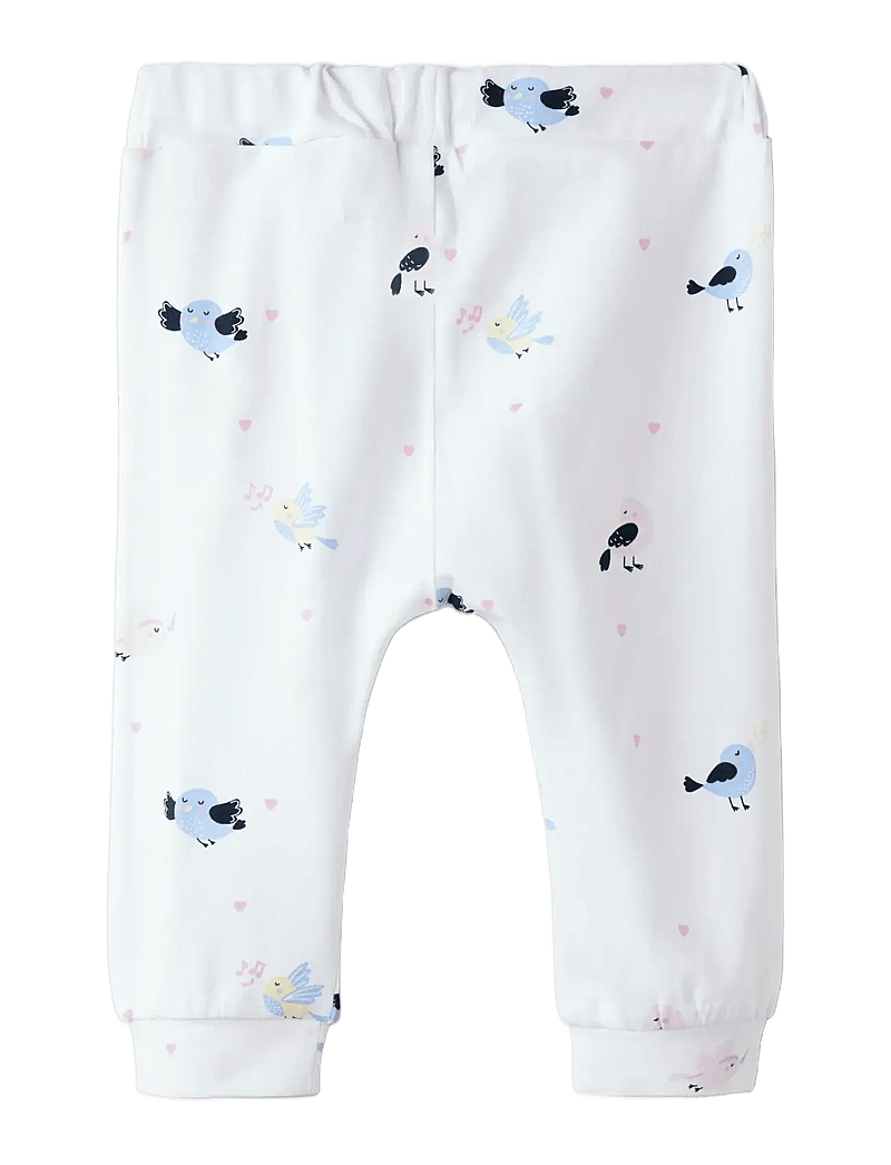 name it - NBFVANDORA PANT BOX - jogginghosen - bright white - 1