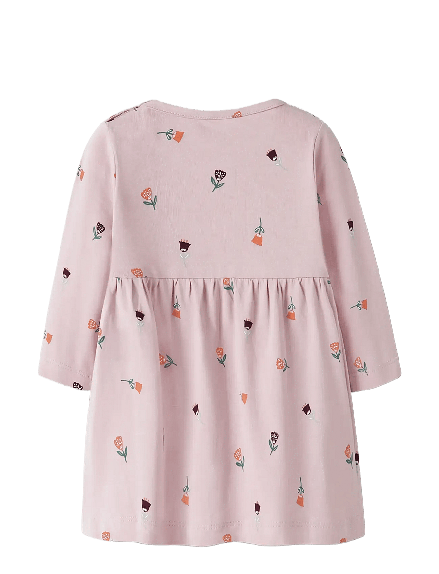 name it - NBFVANDORA LS DRESS BOX - pikkade varrukatega beebi kleidid - burnished lilac - 2