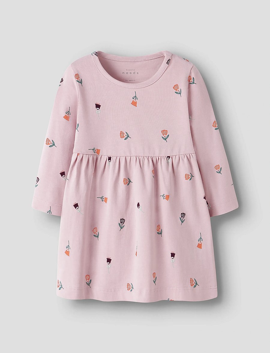 name it - NBFVANDORA LS DRESS BOX - pikkade varrukatega beebi kleidid - burnished lilac - 0