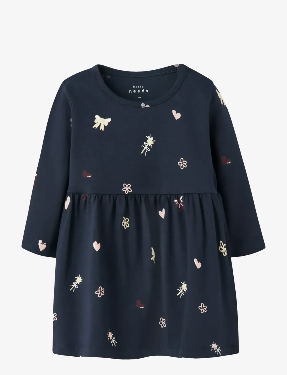 name it - NBFVANDORA LS DRESS BOX - sukienki dla dziewczynek z długim rękawem - navy blazer - 0