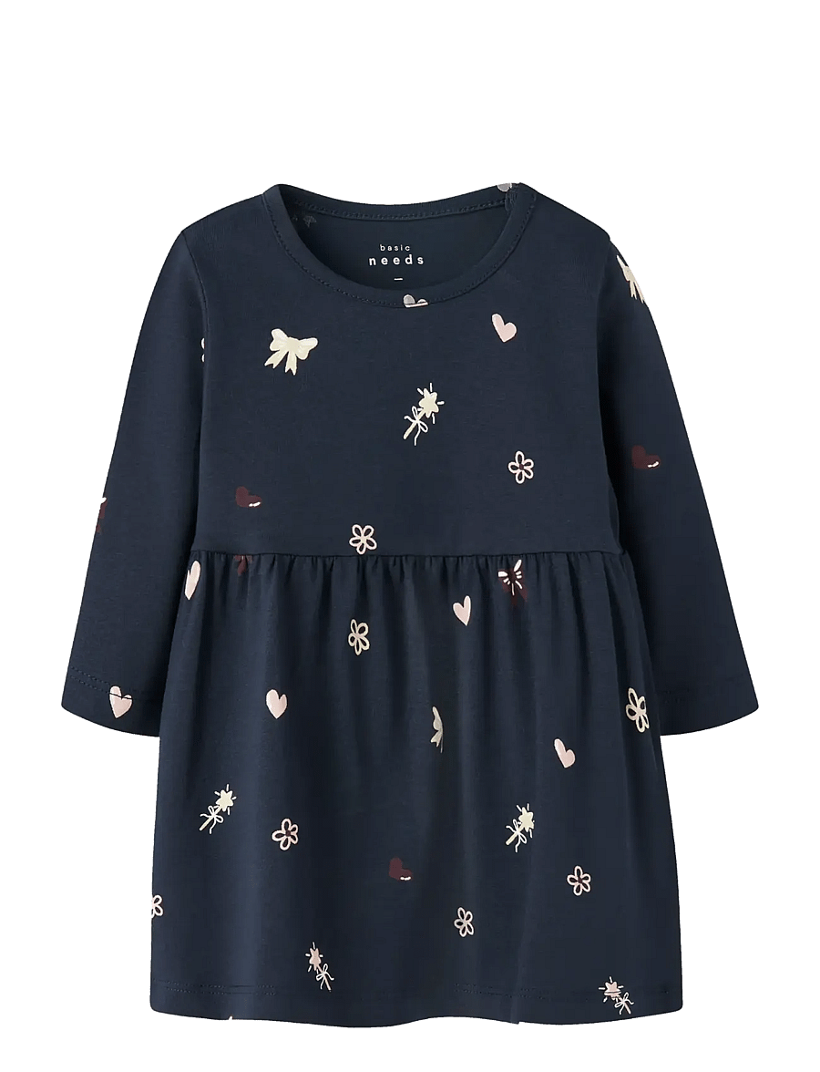 name it - NBFVANDORA LS DRESS BOX - robes pour bébés à manches longues - navy blazer - 1