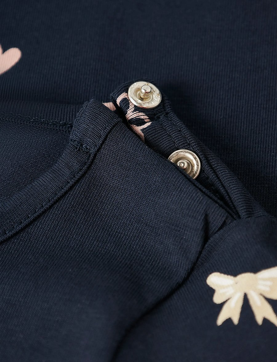 name it - NBFVANDORA LS DRESS BOX - robes pour bébés à manches longues - navy blazer - 4