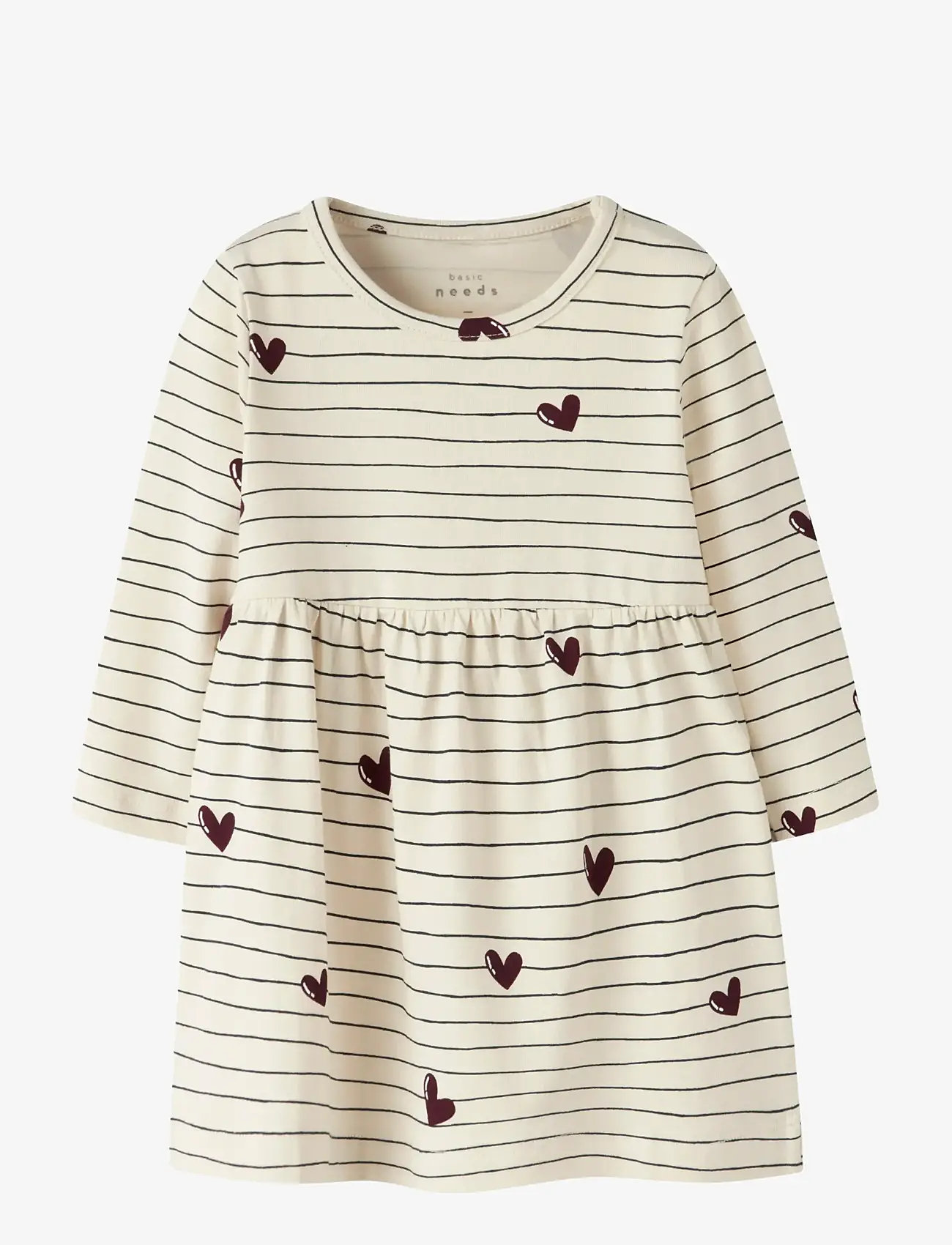 name it - NBFVANDORA LS DRESS BOX - langærmede babykjoler - summer sand - 0