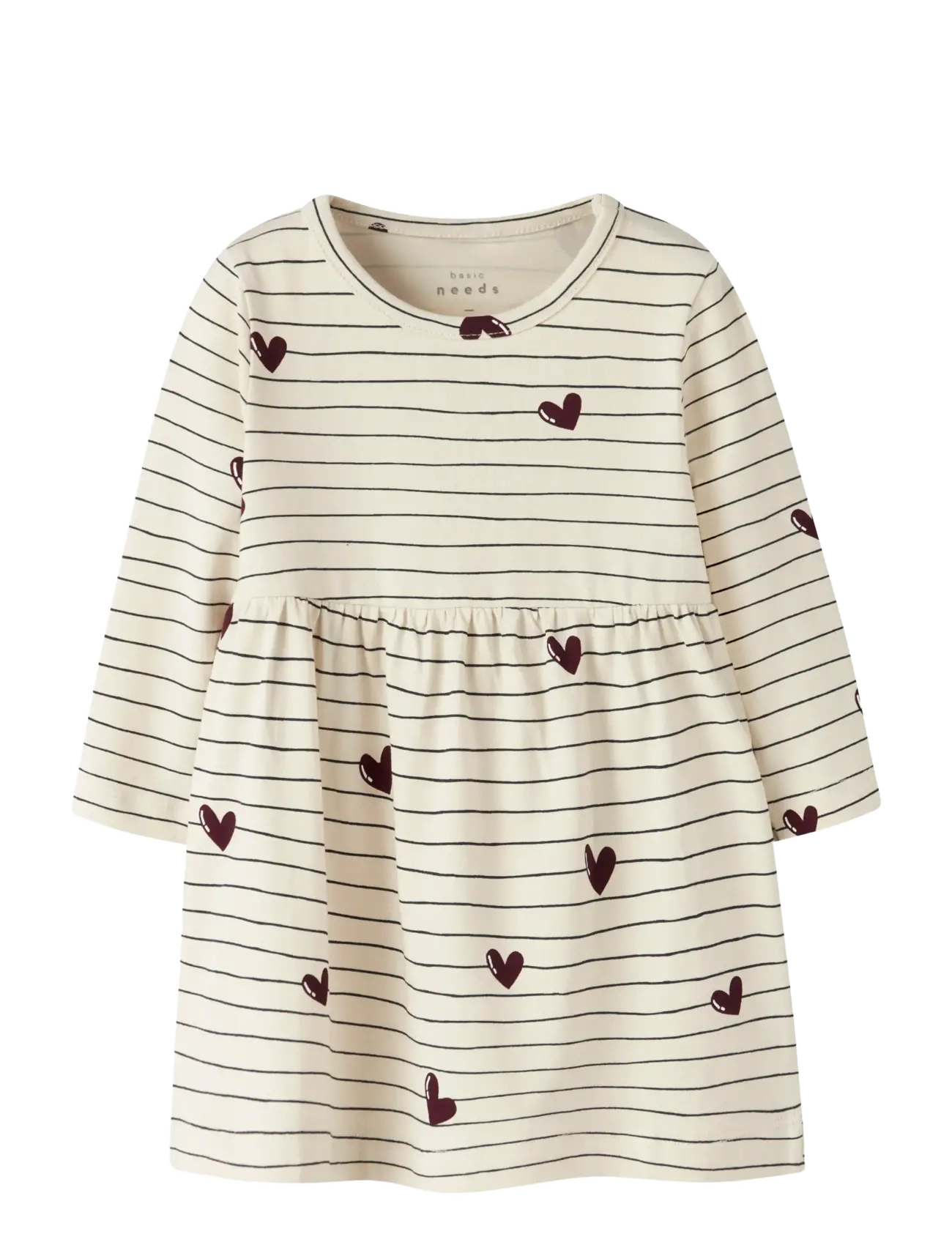 name it NBFVANDORA LS DRESS BOX - 4 for 3 - SUMMER SAND / cream