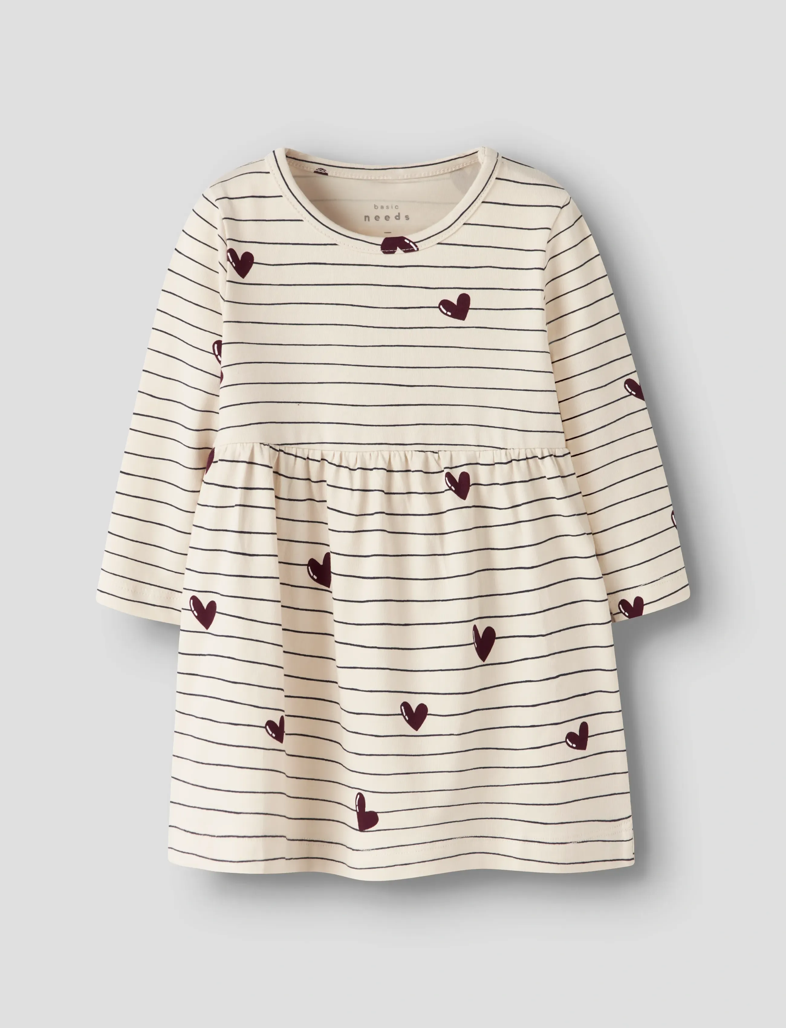 name it NBFVANDORA LS DRESS BOX - Kjoler & Nederdele - SUMMER SAND / cream
