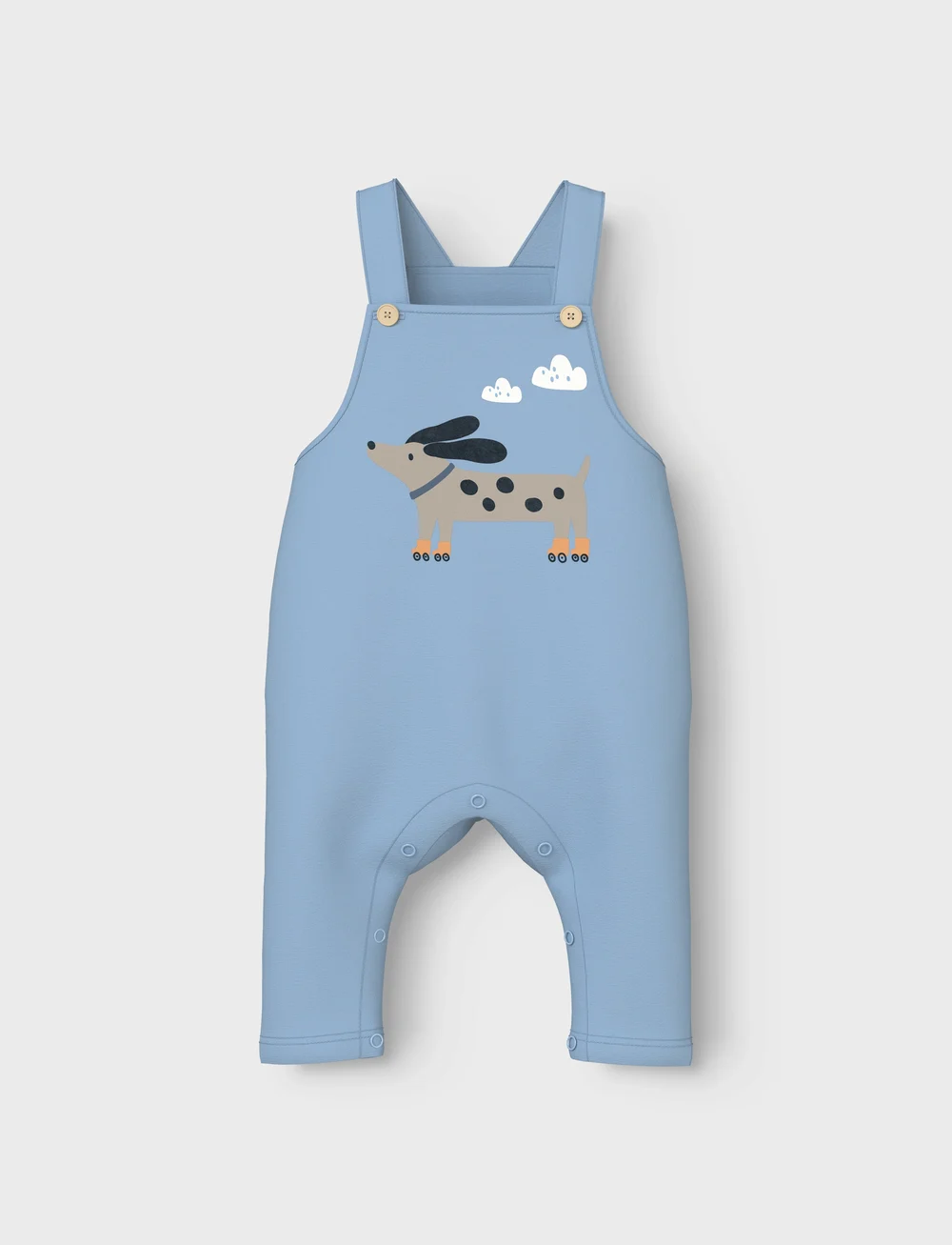 name it - NBMVONNE SWEAT OVERALL BOX BRU - overalls - cerulean - 0