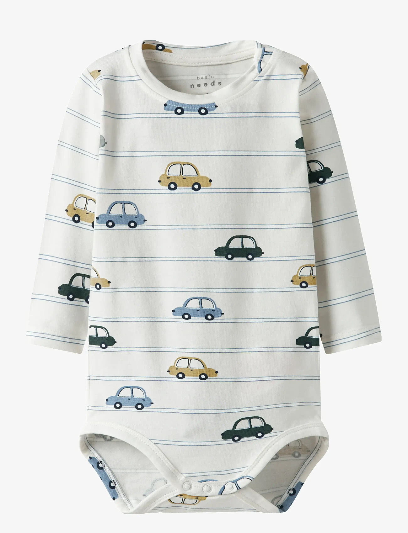 name it - NBMVROELS LS BODY BOX - rompers met lange mouwen - cloud dancer - 0