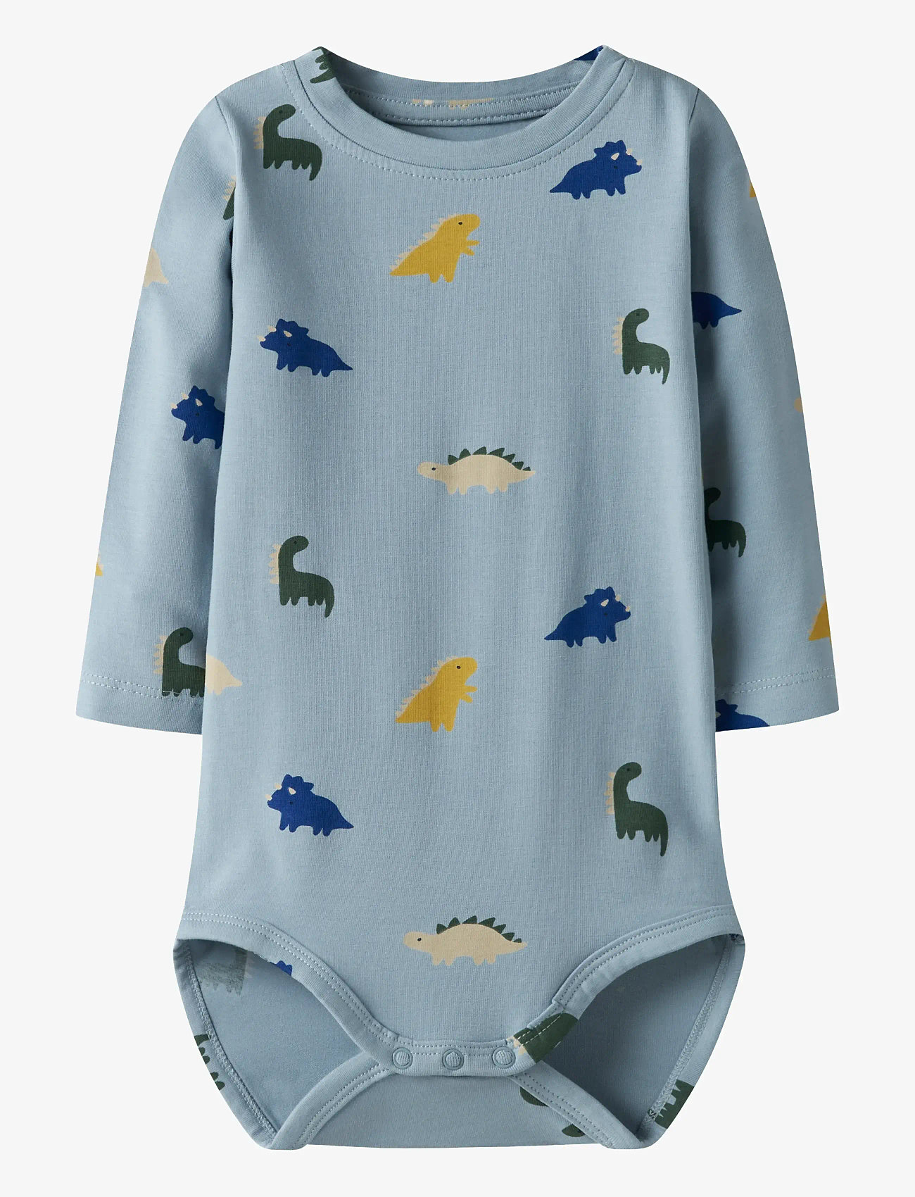 name it - NBMVROELS LS BODY BOX - langærmede bodyer - dusty blue - 0