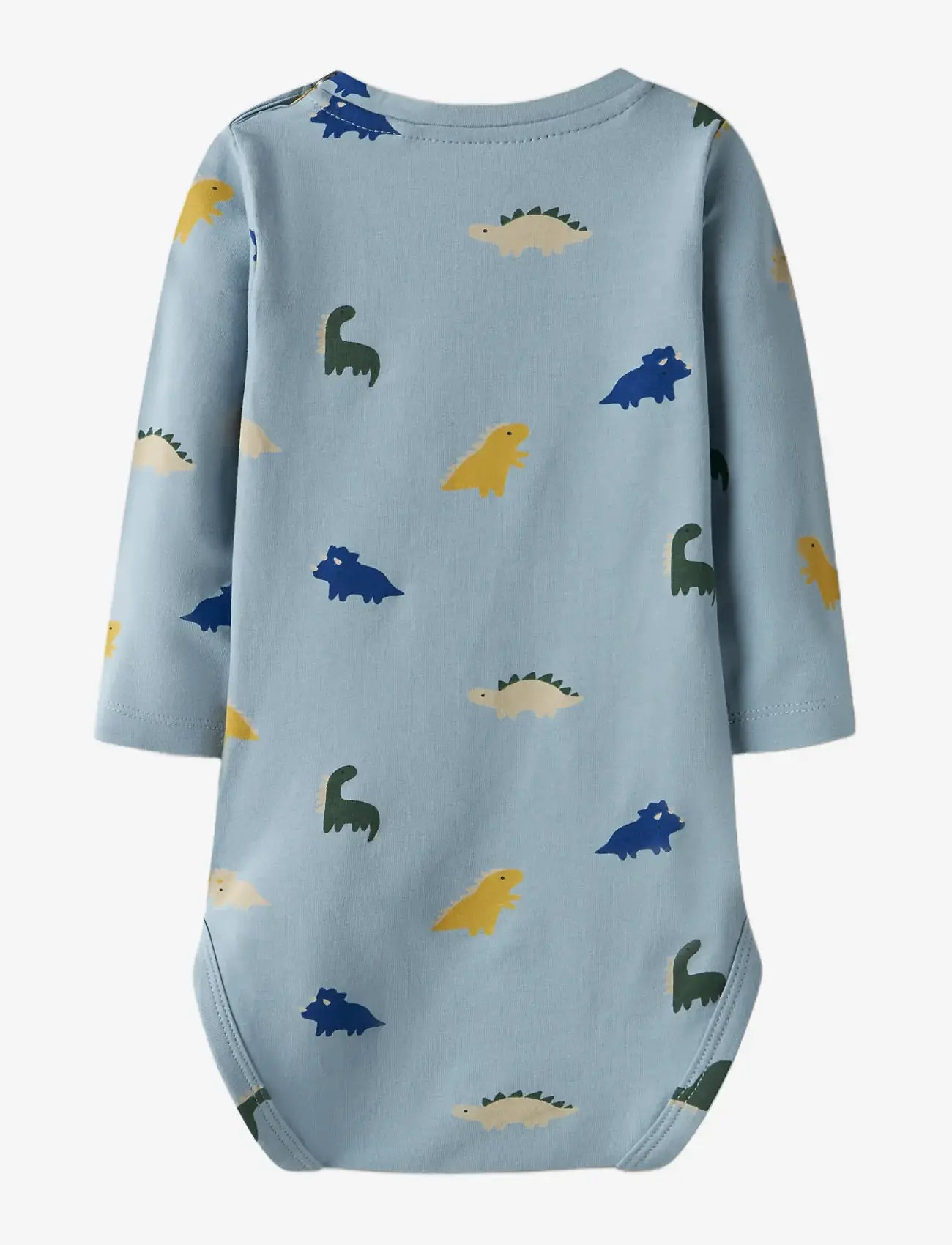 name it - NBMVROELS LS BODY BOX - langærmede bodyer - dusty blue - 1