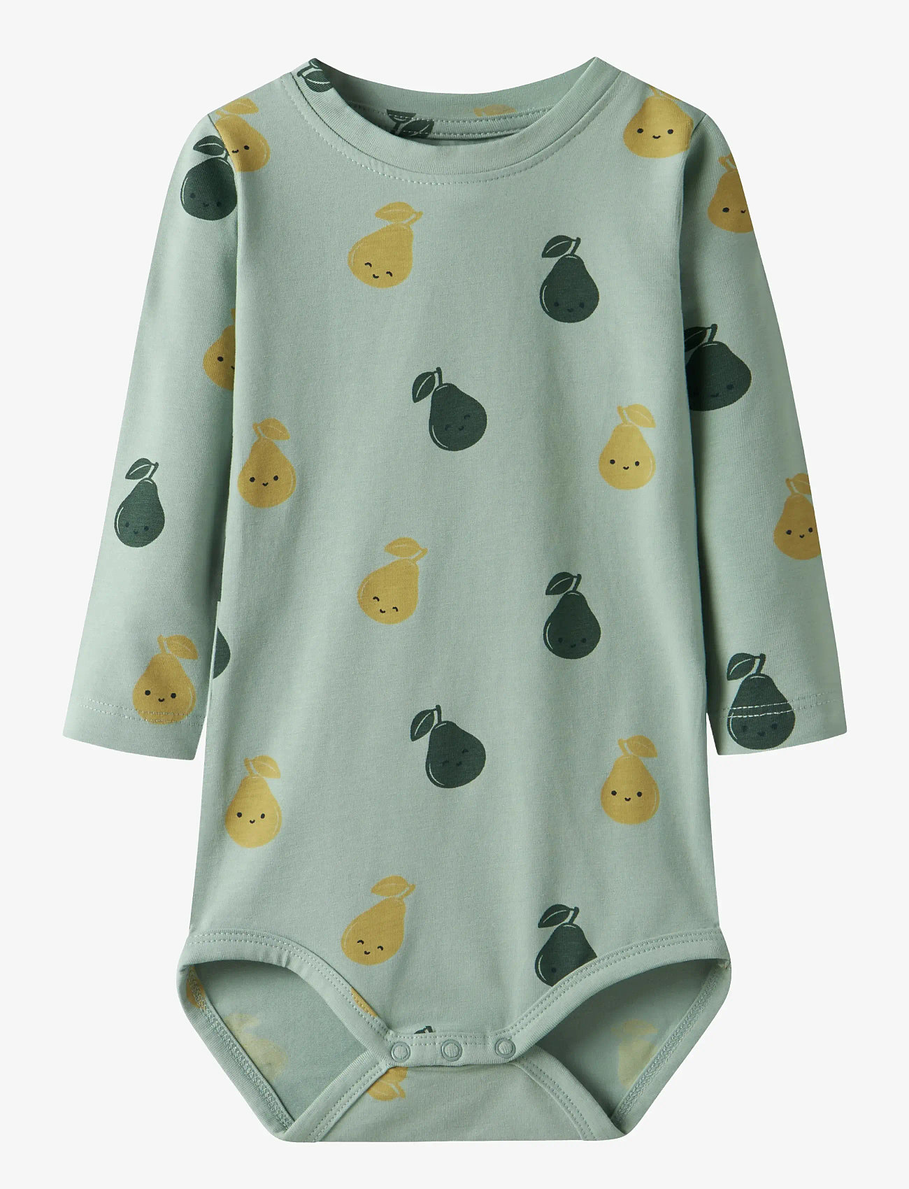 name it - NBMVROELS LS BODY BOX - langærmede bodyer - jadeite - 0