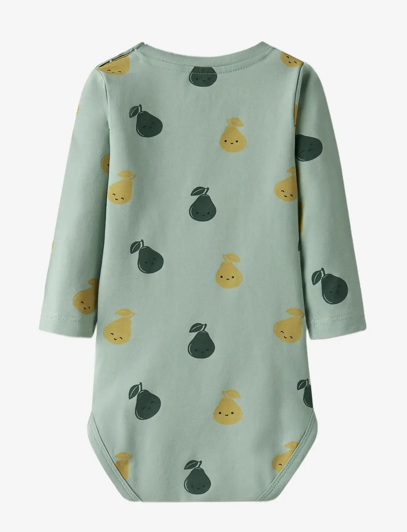 name it - NBMVROELS LS BODY BOX - langærmede bodyer - jadeite - 1