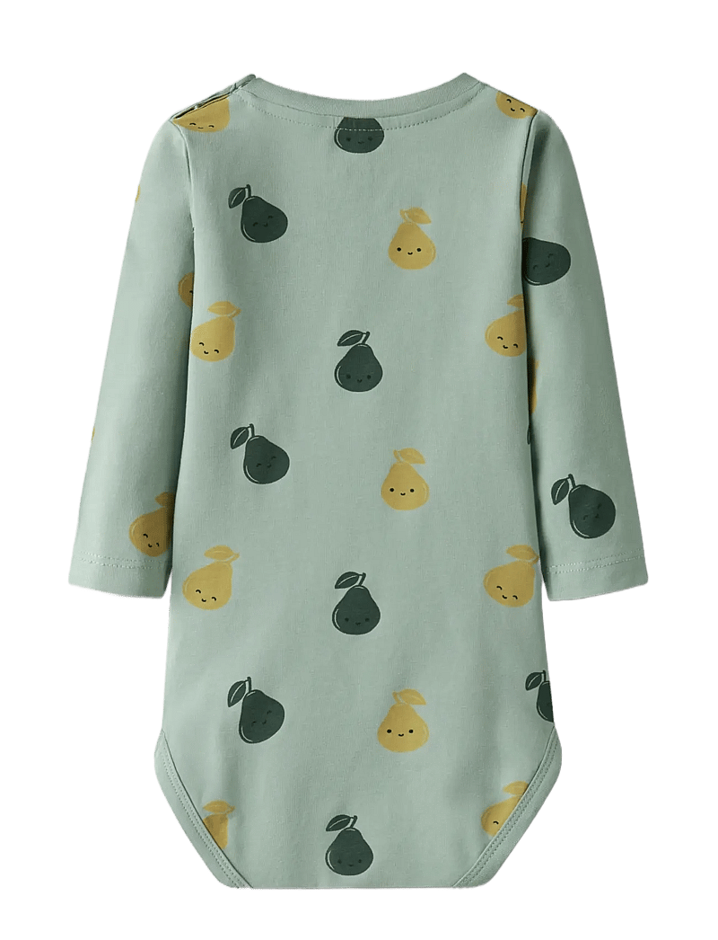 name it - NBMVROELS LS BODY BOX - langærmede bodyer - jadeite - 1