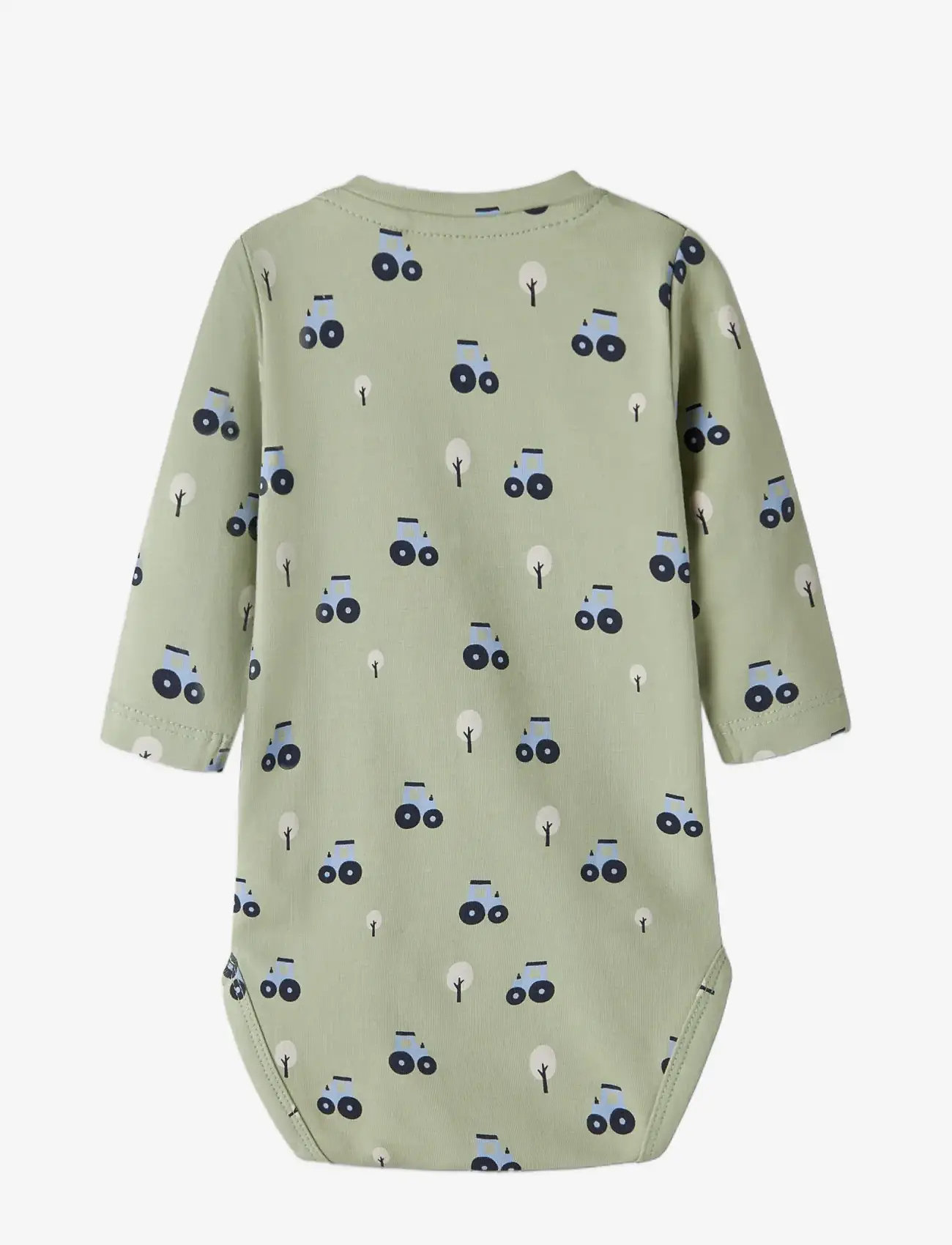 name it - NBMVROELS LS BODY BOX - pikkade varrukatega bodid - swamp - 1