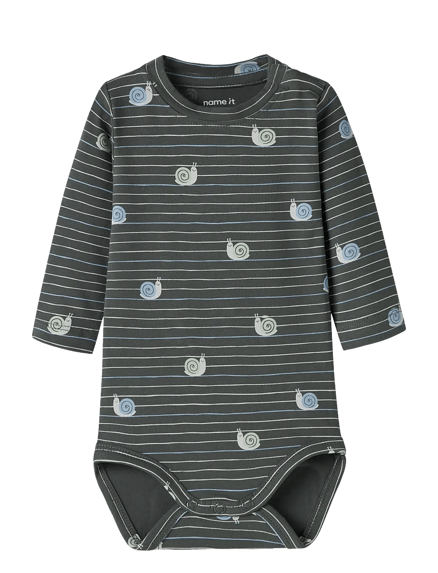 name it - NBMVROELS LS BODY BOX - långärmade bodies - urban chic - 0