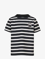 name it - NMMDIKE SS TOP PB - kortärmade t-shirts - black - 0