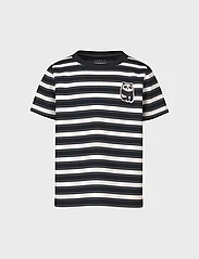 name it - NMMDIKE SS TOP PB - kortärmade t-shirts - black - 4