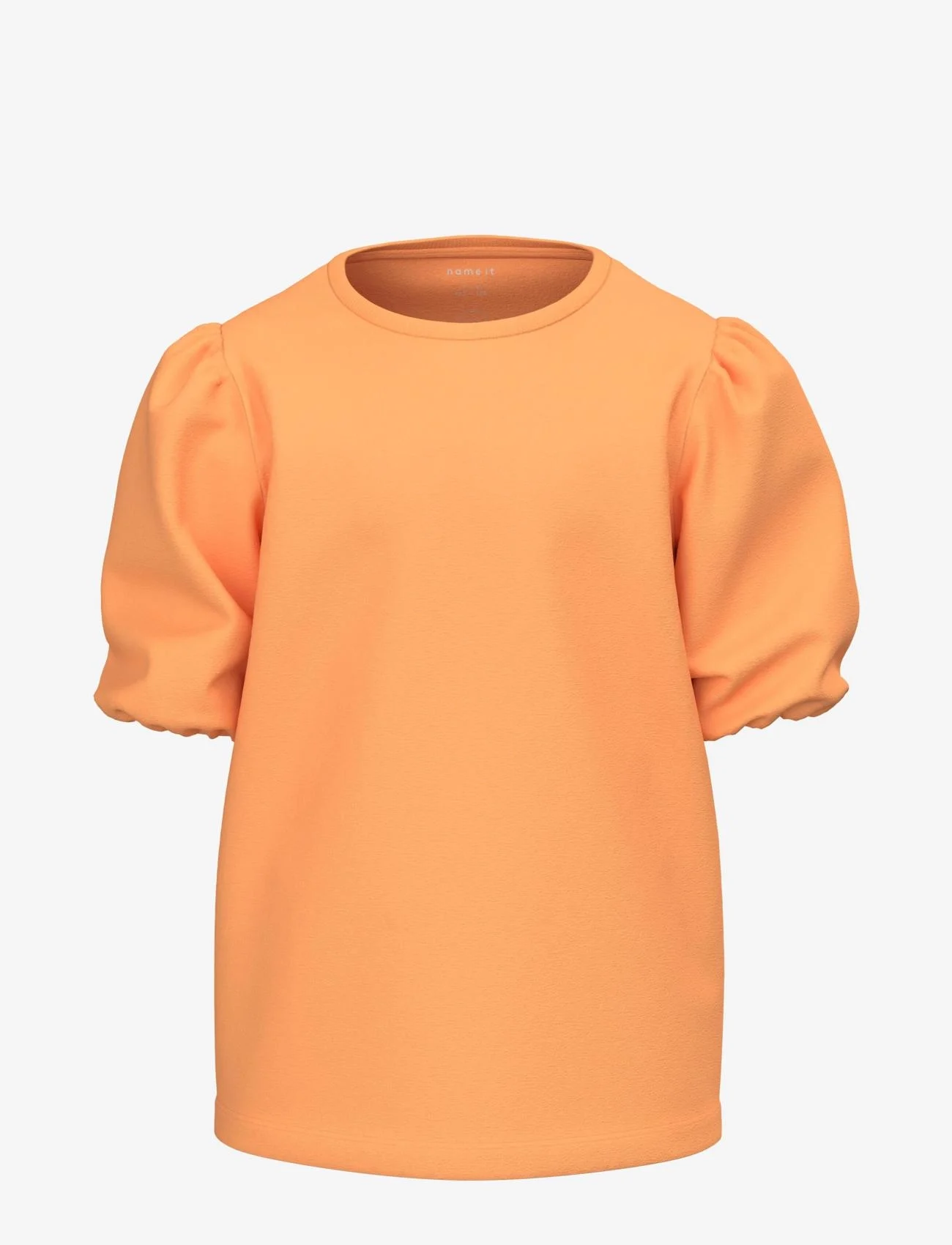 name it - NKFFENNA SS TOP PB - kortärmade t-shirts - papaya - 0
