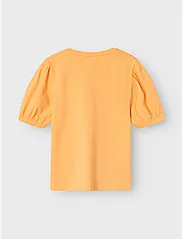 name it - NKFFENNA SS TOP PB - short-sleeved t-shirts - papaya - 2