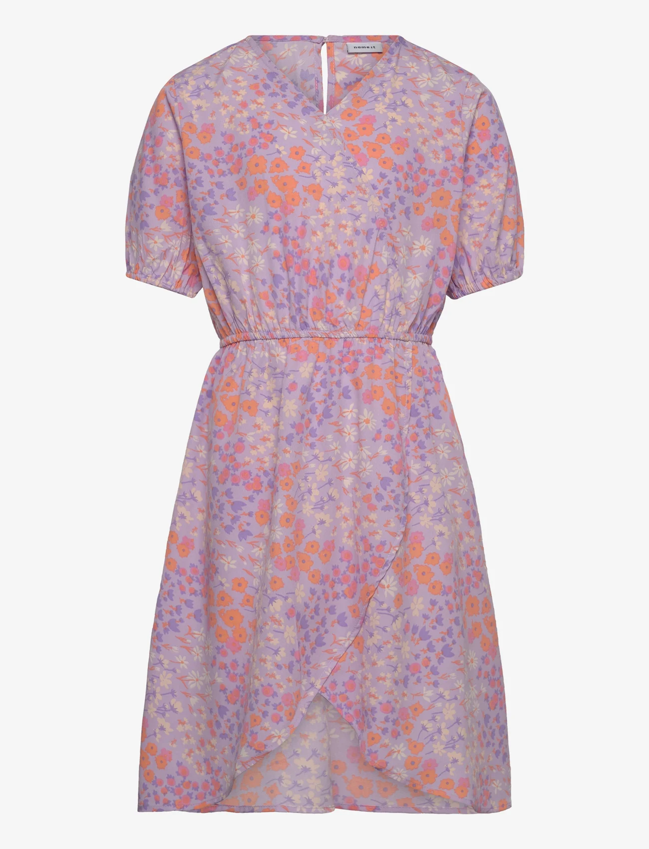 name it - NKFFIDA SS DRESS PB - casual jurken met korte mouwen - lilac breeze - 0