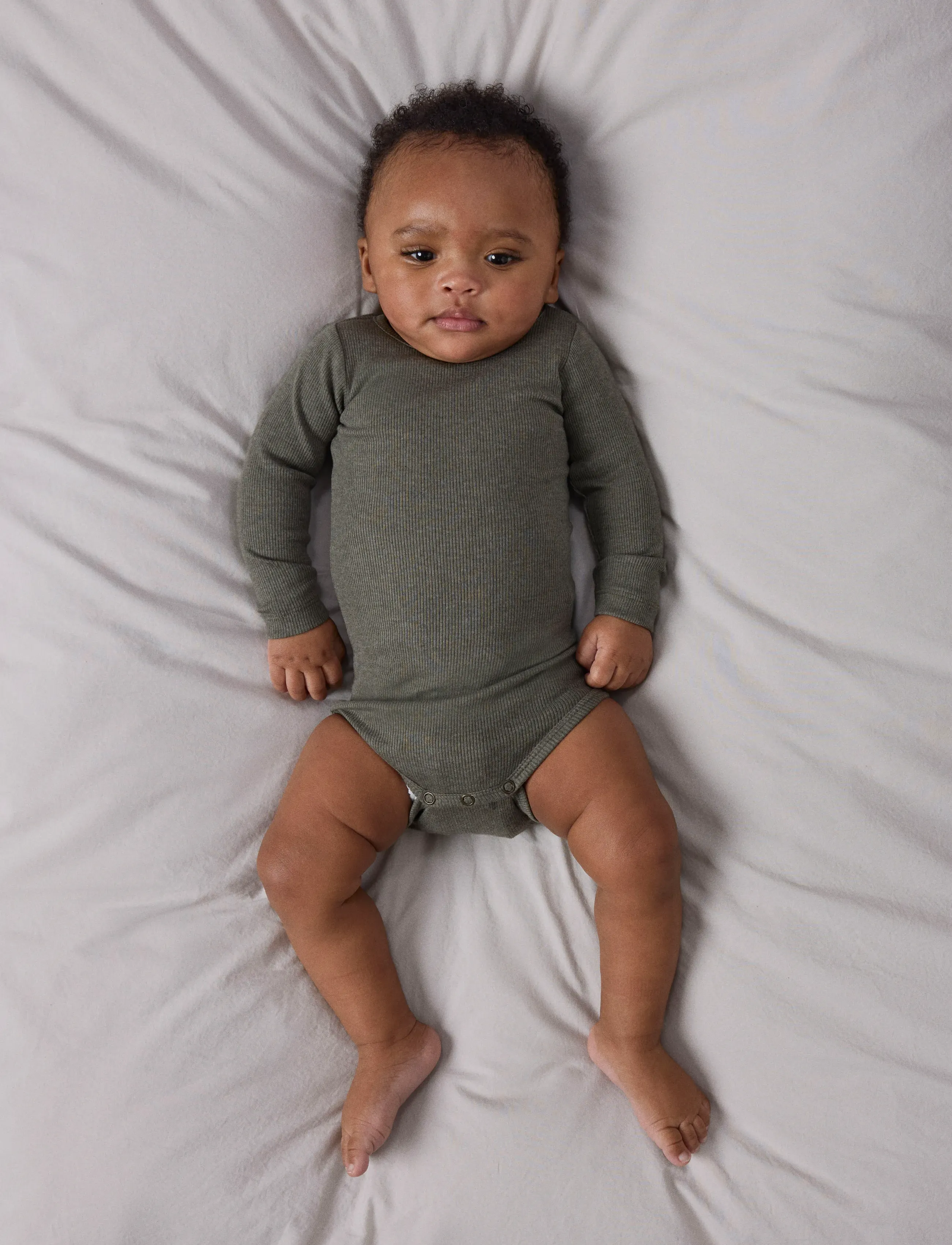 name it - NBNKAB LS BODY NOOS - langärmelige bodys - dusty olive - 2