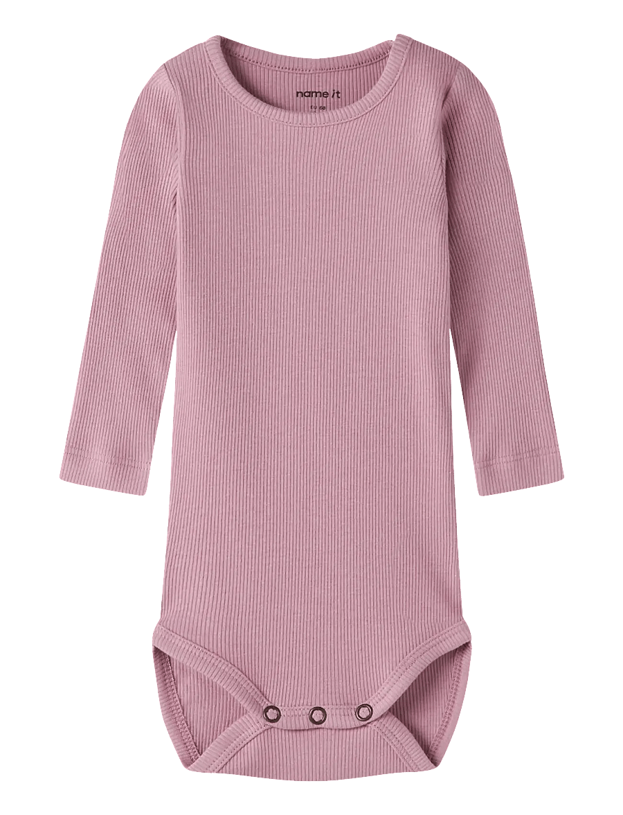 name it - NBNKAB LS BODY NOOS - langärmelige bodys - lilas - 0