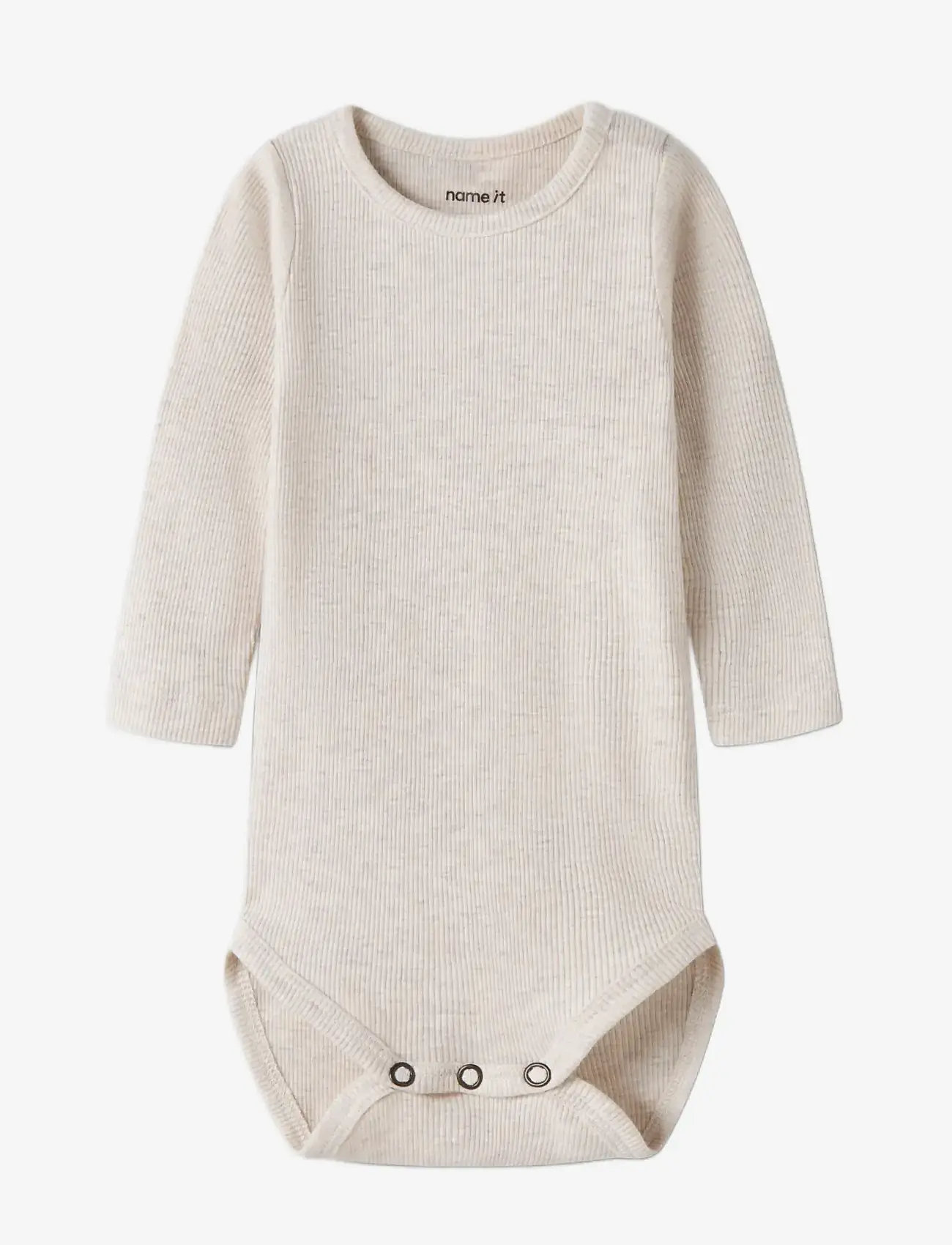 name it - NBNKAB LS BODY NOOS - langærmede bodyer - peyote melange - 2