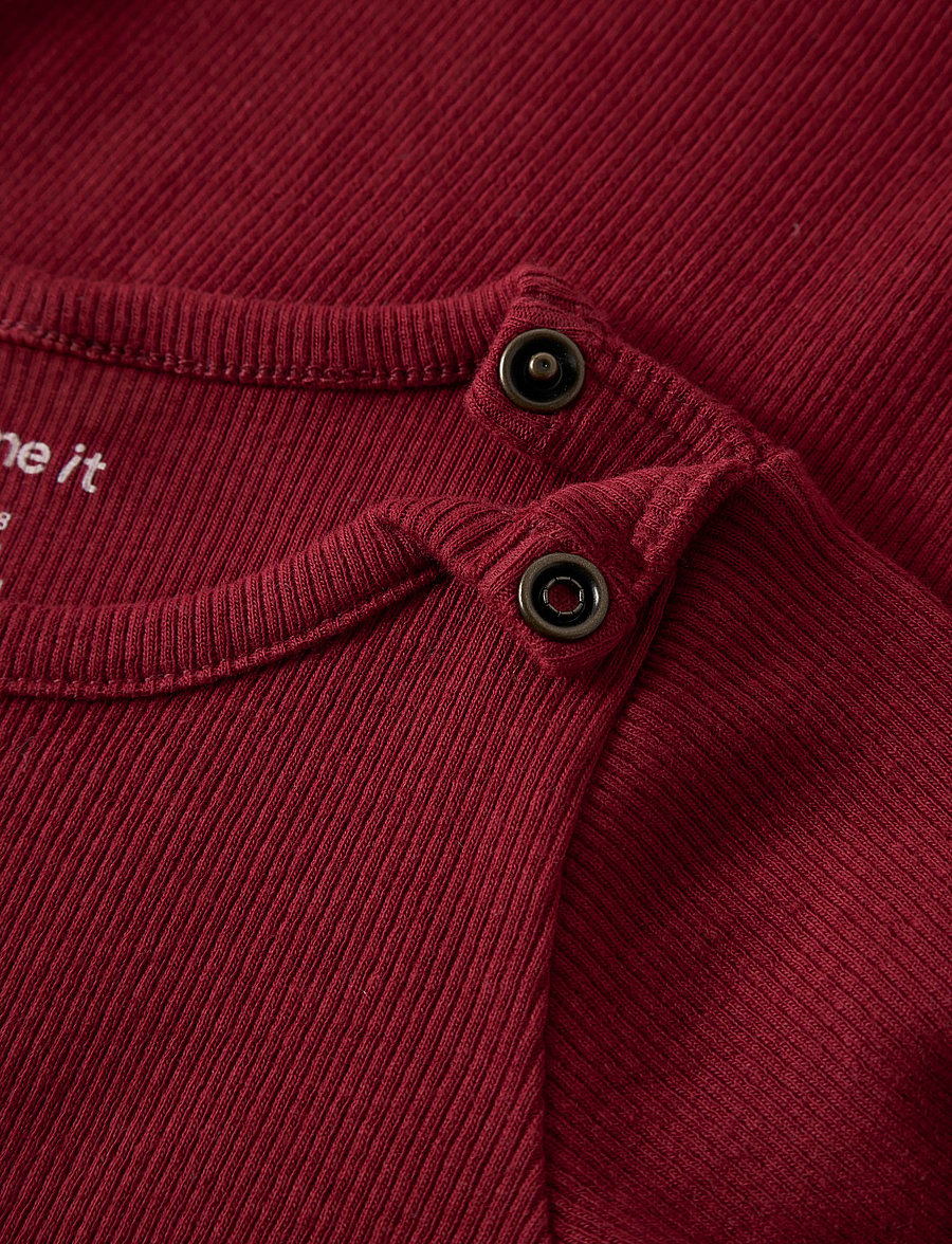 name it - NBNKAB LS BODY NOOS - langärmelige bodys - red dahlia - 2