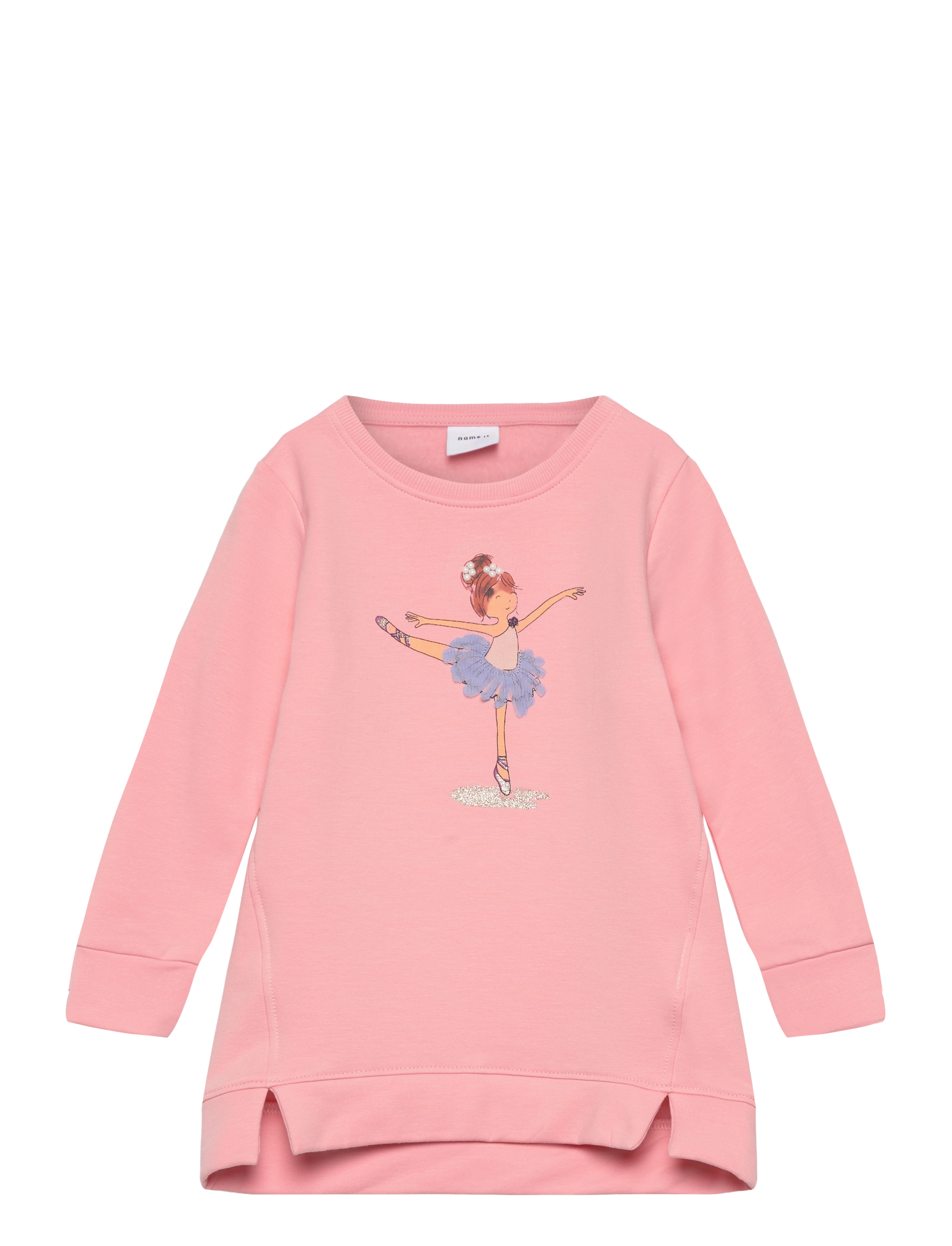 name it NMFTINNA SWEAT TUNIC BRU -  - MUREX SHELL / pink/rose