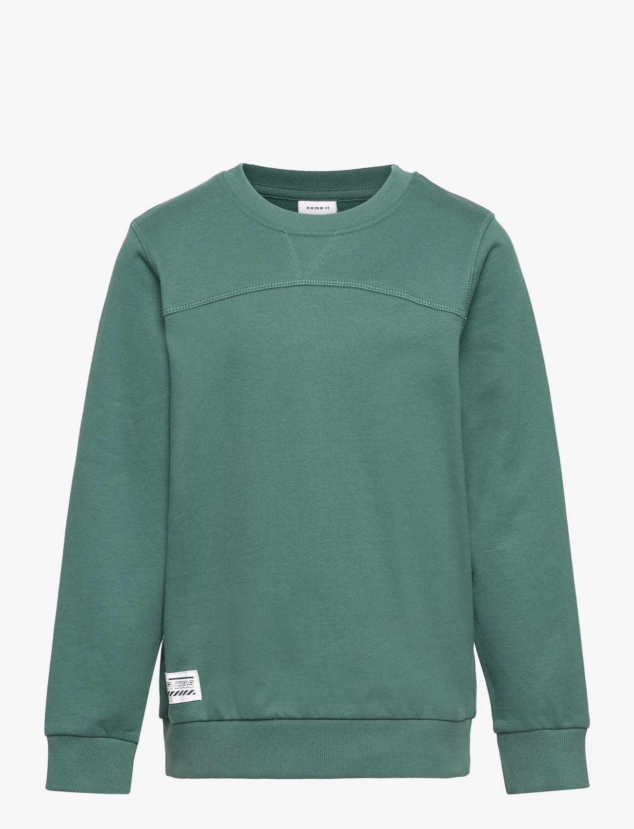 name it - NKMTEON LS SWE BRU PB - sweatshirts - mallard green - 0